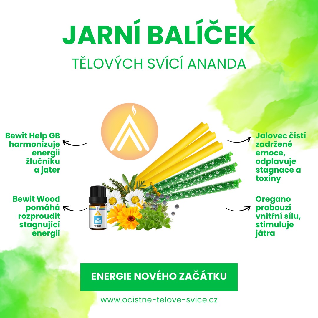 Jaro přeje očistě. Objevte jarní balíček tělových svící Ananda